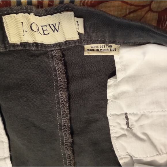J.Crew Men's Drawstring Pants Made in Mauritius SZ 34 L Gray - Picture 7 of 7